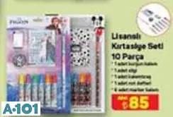 LİSANSLI KIRTASİYE SETİ 10 PARÇA